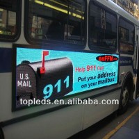 P16 outdoor led advertising display screen for bus