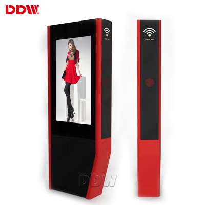 Factory direct sales 43 inch outdoor waterproof touch network signage monitor display portable outdoor kiosk