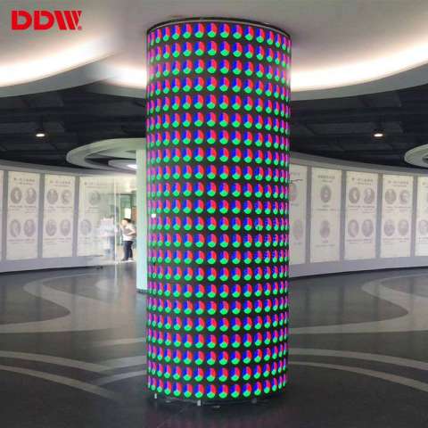 Factory price p1.875 p2 p2.5 round led screen flexible led display panels